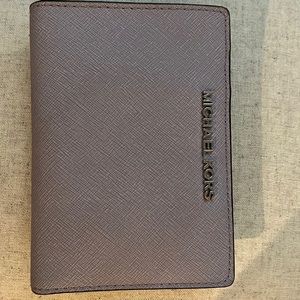 Michael Kors wallet-purple/lavender leather snap closure with zipper and snaps